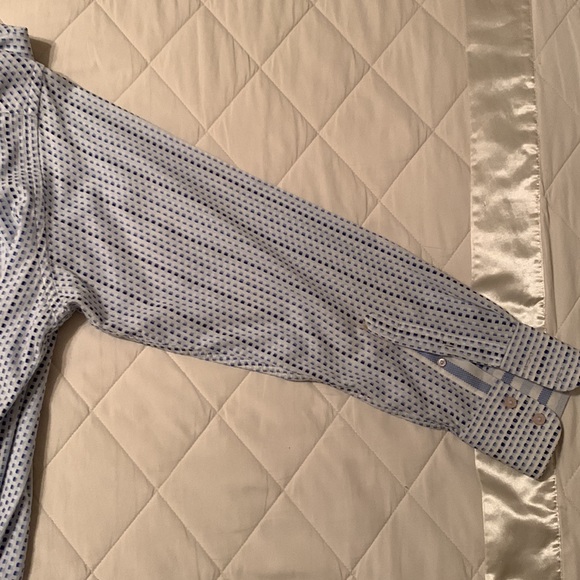 Robert Graham White w/Navy & Carolina Blue Checks - Picture 9 of 10